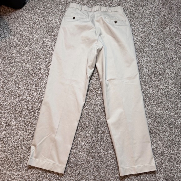 Brooks Brothers Advantage Chino Hudson Men's 31x30 Khaki Flat‎ Front Pants Dress - Picture 3 of 6